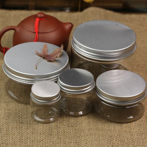 10 Pcs 20 Ml/30 Ml/50 Ml/100 Ml/120 Ml Aluminium Cap Voedsel Opslag tin Pot Cosmetische Lippenbalsem Jar Olie Wax Lege Fles Sample Containers