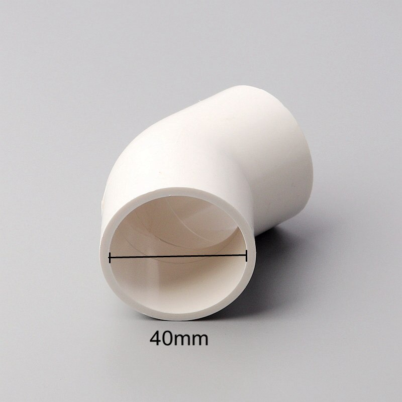 1pc Inner Diameter 40mm PVC Water End Cap/Straight Connector 3/4 Ways Connector 45/90 Degree Elbow Equal Connector Pipe Fittings: 45 Degree Elbow