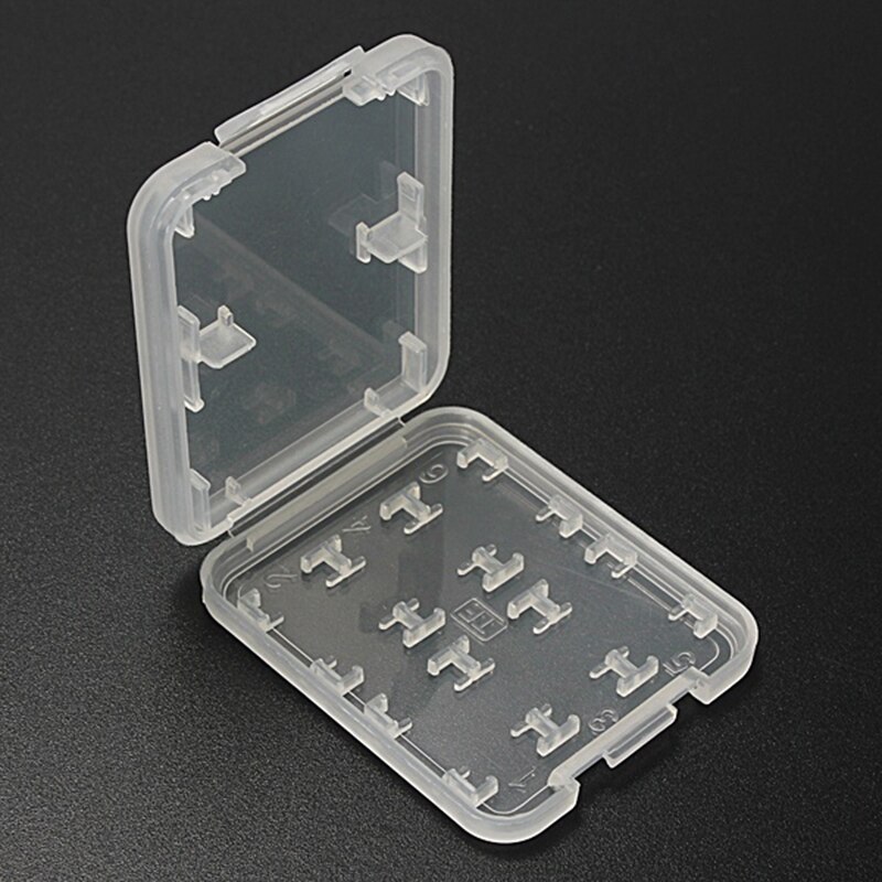 Caja de almacenamiento de tarjeta de memoria, 8 en 1 Protector DE PLÁSTICO, Micro SD, SDHC, TF, MS