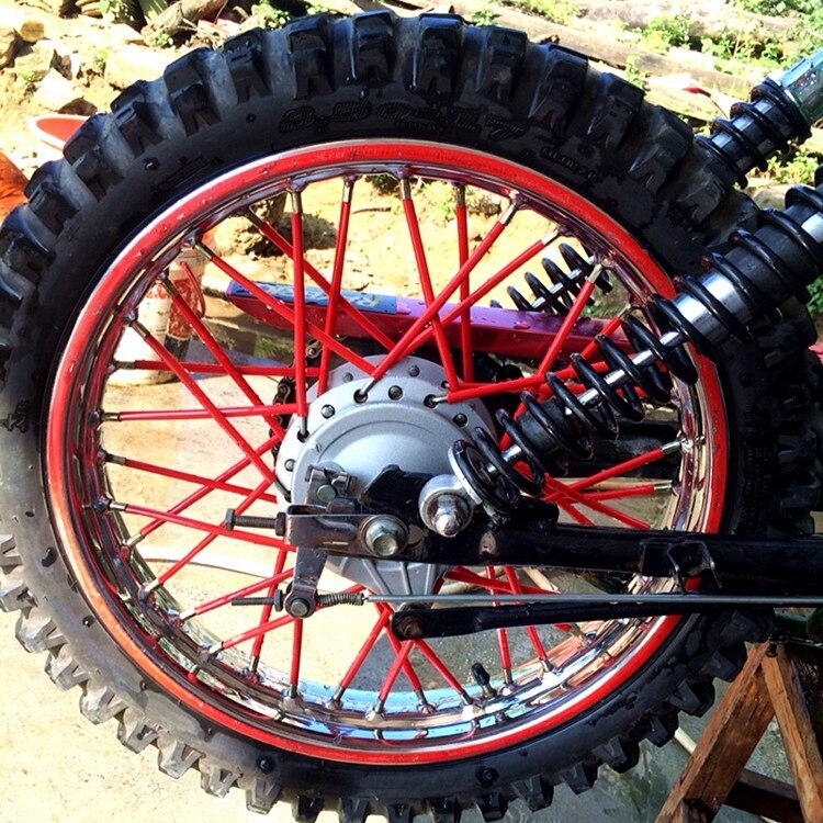 Til yamaha  wr250r x serow 225 250 ttr 125 l e ttr 250 motorcykel motorcross pitbike dirtbike hjul eger cover fælgbeskytter wrap