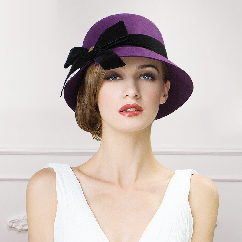 Winter Hat Female Korean Warm Autumn Winter Wool Hat Female Hat England Pure Woolen Cap B-7478