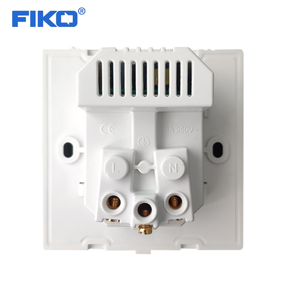FIKO Ouro liga de Alumínio painel de FR/padrão DA UE com USB ,16A 86*86 milímetros tomada de parede tomada de parede casa de segurança