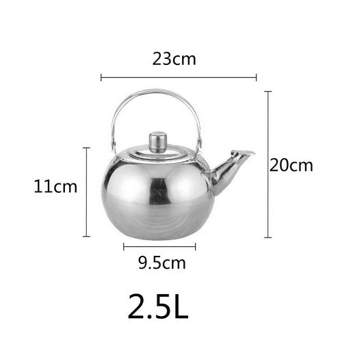 Roestvrij Staal Theepot Fluitje Ketel Fornuis Inductie Kookplaat Koperen Pot Geurende Thee Kokend Water Container Keuken Accessoires: Type 6 C