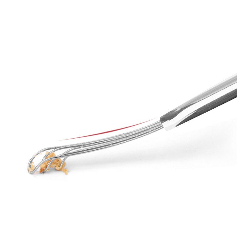 Herramientas de limpieza de oreja de acero inoxidable portátil, cuidado de la oreja, dispositivo de limpieza de orejas, cuchara para oídos ligera y duradera