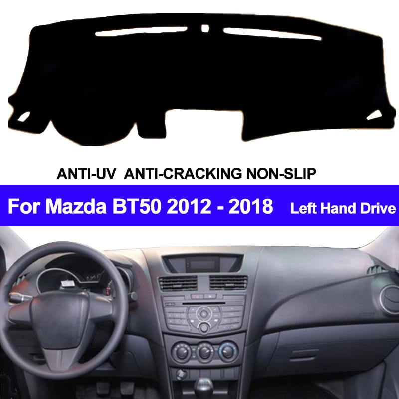 Auto Dashboard Cover Voor Mazda BT50 Dash Mat Pad Tapijt Dashmat Zonnescherm pad Auto Styling