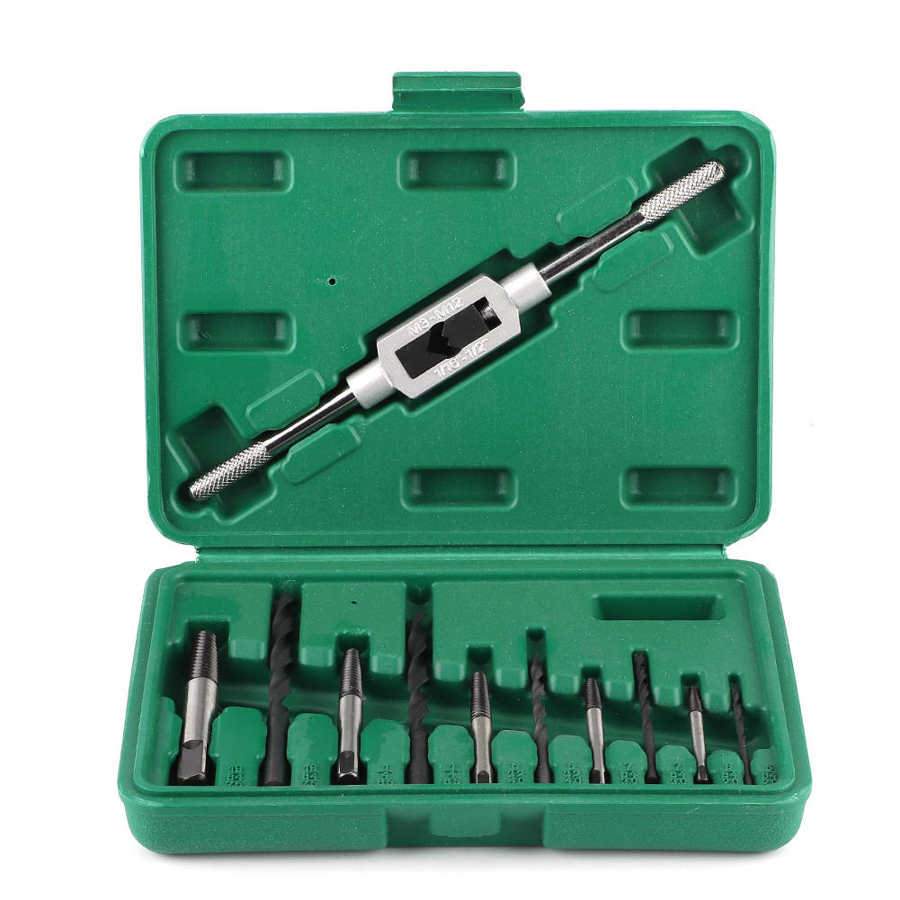 11Pcs/Set Damaged Screw Extractor Drill Bit Kit Bolt Stud Fastener Auto Tool Set Broken Bolt Remover Car Accessories