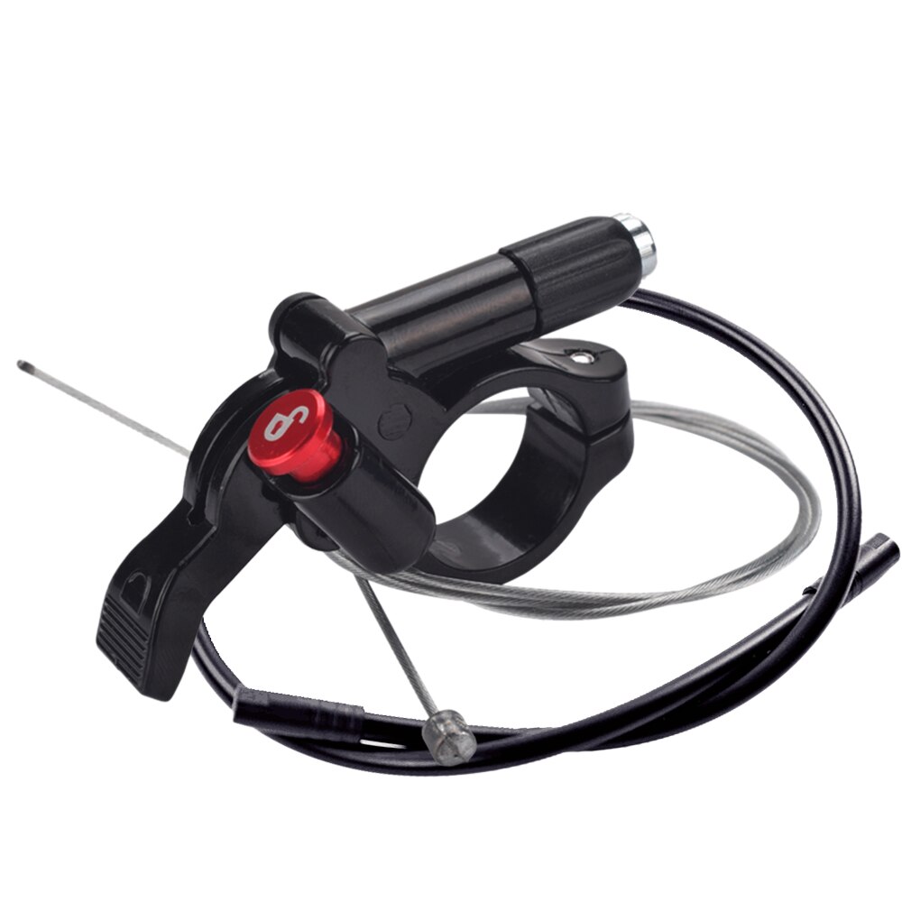 Bike Remote Lockout Hendel Vork Lockout Draad Bedieningshendel Aluminium Mountain Fiets Vork Lock Controle Onderdelen Met Kabel: Default Title