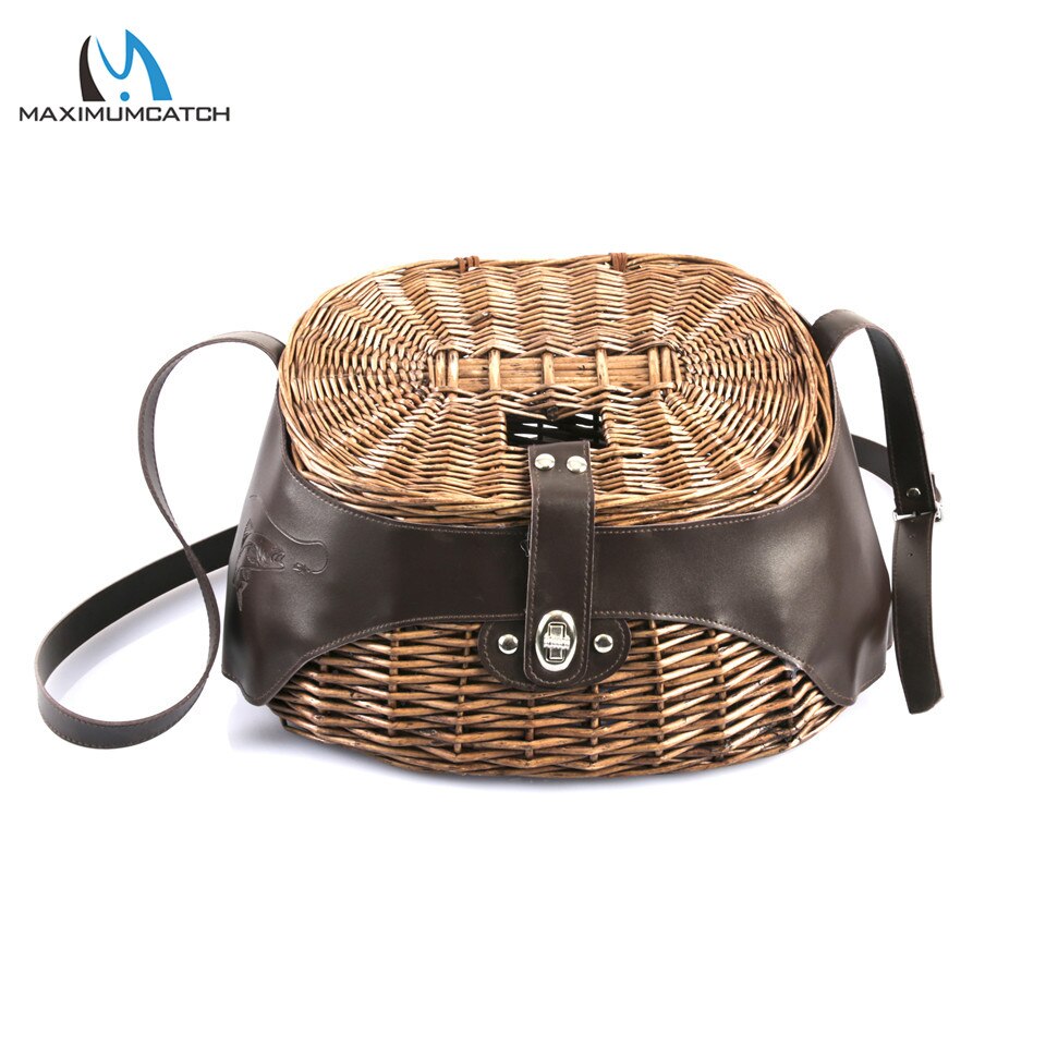 Maximumcatch Clássica Cesta De Vime do Salgueiro Cesto de Pesca de Truta Pesca: Willow Creel PWC