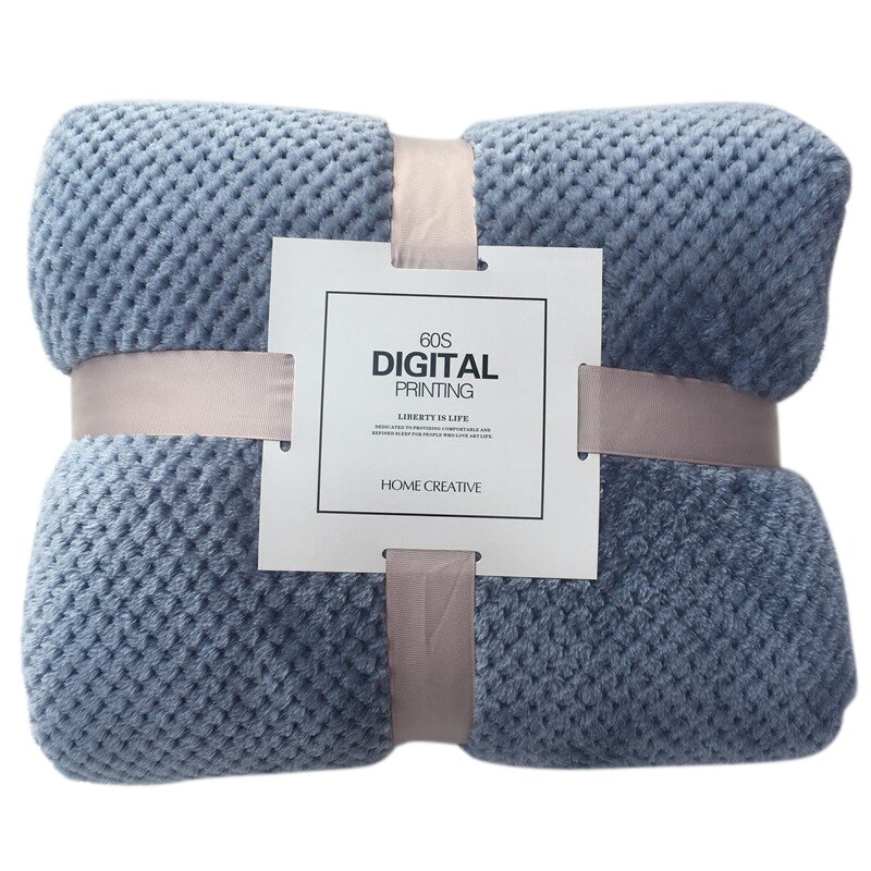 Couverture de lit d'ouatine grandes couvertures de flanelle de maille couverture de bébé respirante épaisse couvertures de bureau de Sofa à la maison: 9 / 100x150cm