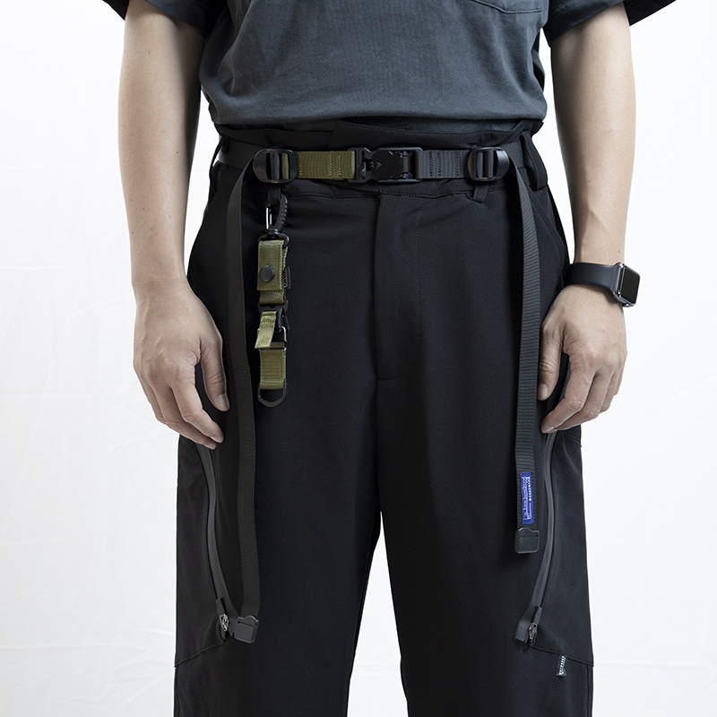 Whyworks – ceinture en nylon fonctionnelle Y03, avec boucle magnétique, 21ss techwear, accessoires ninjawear streetwear