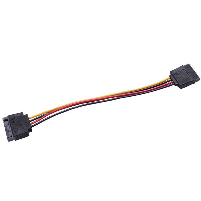 PC SATA 15 Pin Male to Female HDD Power Cable Converter Adapter