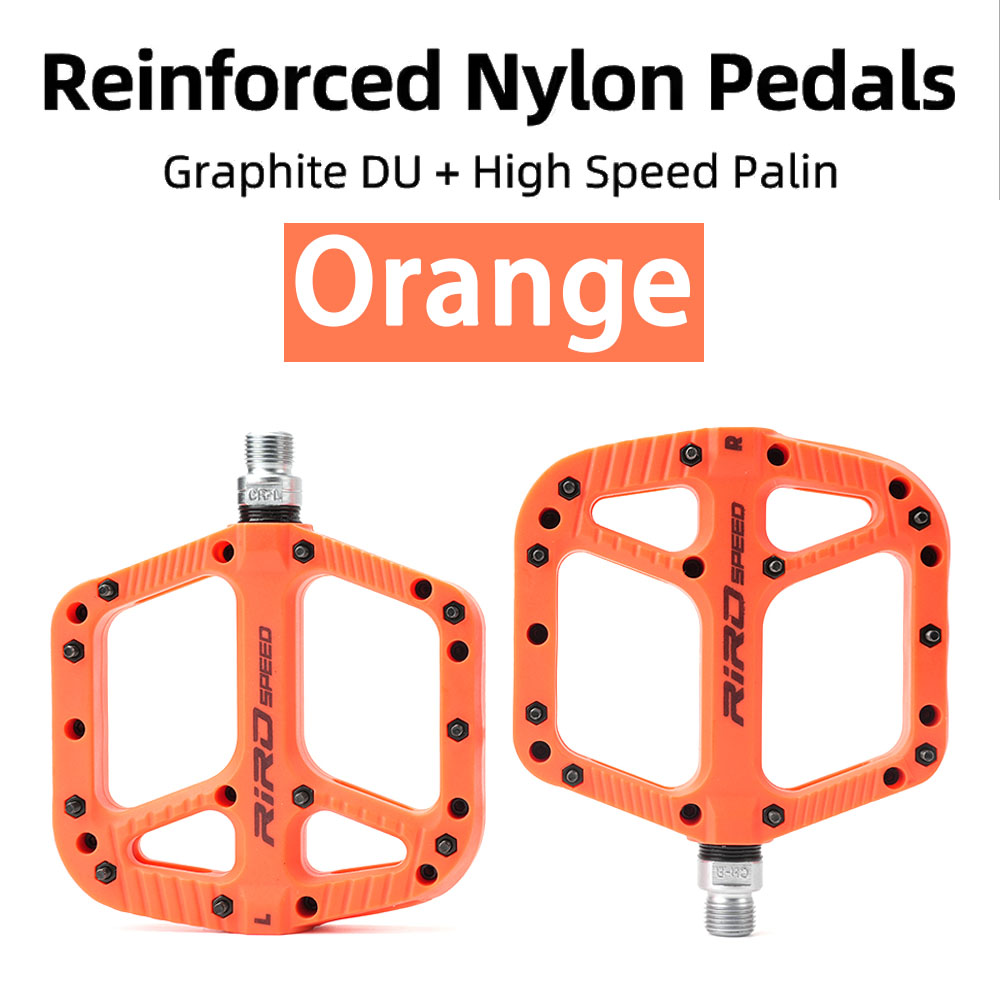 Pedales de bicicleta de montaña, rodamientos de sellado ultraligeros, pedales de bicicleta, pedales de plataforma plana de nailon para piezas de bicicleta de montaña bmx de carretera: Gris claro