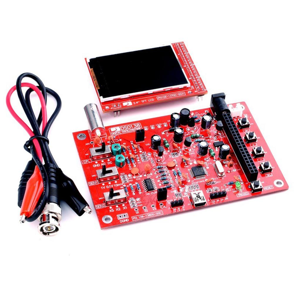 Fully Assembled Digital Oscilloscope With Acrylic Case Short-circuit Open-circuit Detection E-learning Kit Compatible For Dso138