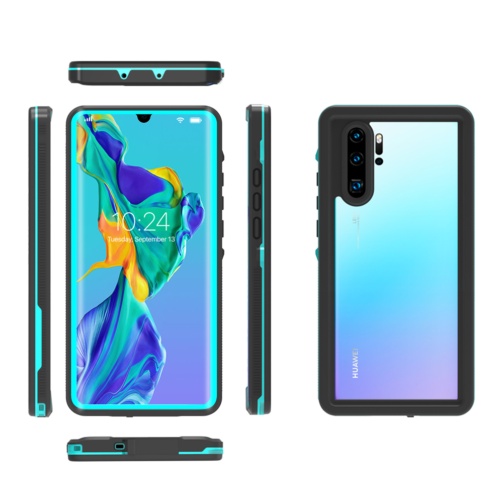 Diving  ip68 vattentätt skal till huawei  p30 pro-fodral, simma snötätt, dammtätt skal till huawei  p30 pro-fodral