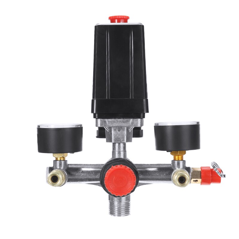 230V Air Compressor Pressure Control Air Valve Manifold Relief Compressor Switch Regulator Gauges Fitting Parts