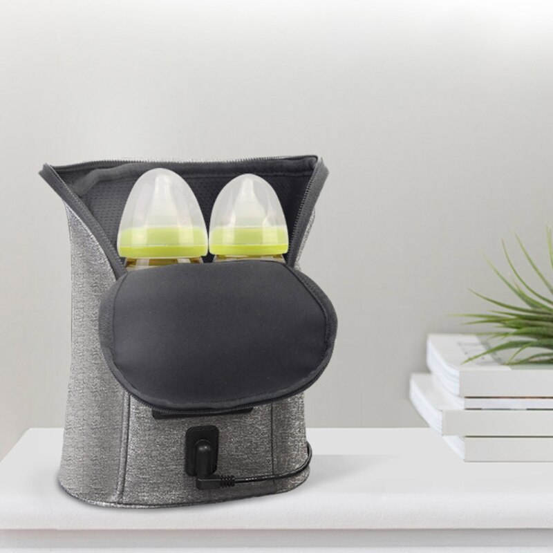 Chauffe-biberon USB multifonction pour voiture 066B, chauffage à deux bouteilles USB pour le lait, Thermostat de voyage, température réglable