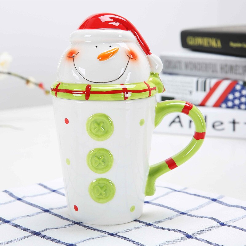 WEIHNACHTEN becher keramik tasse 3D für Festival mit griff: 3