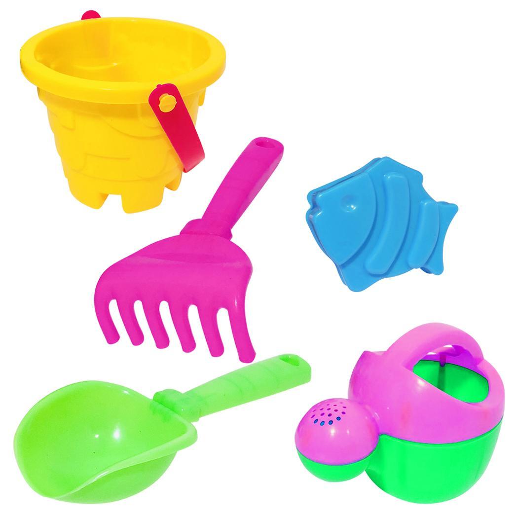 5 pièces enfants plage jouet râteau pelle seau extérieur au-dessus de 3 ans enfants sable jouant ensemble de jouets aléatoire