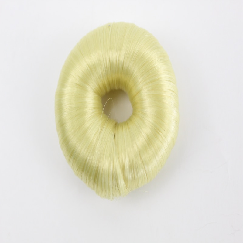 JOY & BEAUTY moño de rosquilla para mujeres calientes, moño de fibra sintética, anillo de Donuts, peluca de extensión de cabello rubio, 4 colores