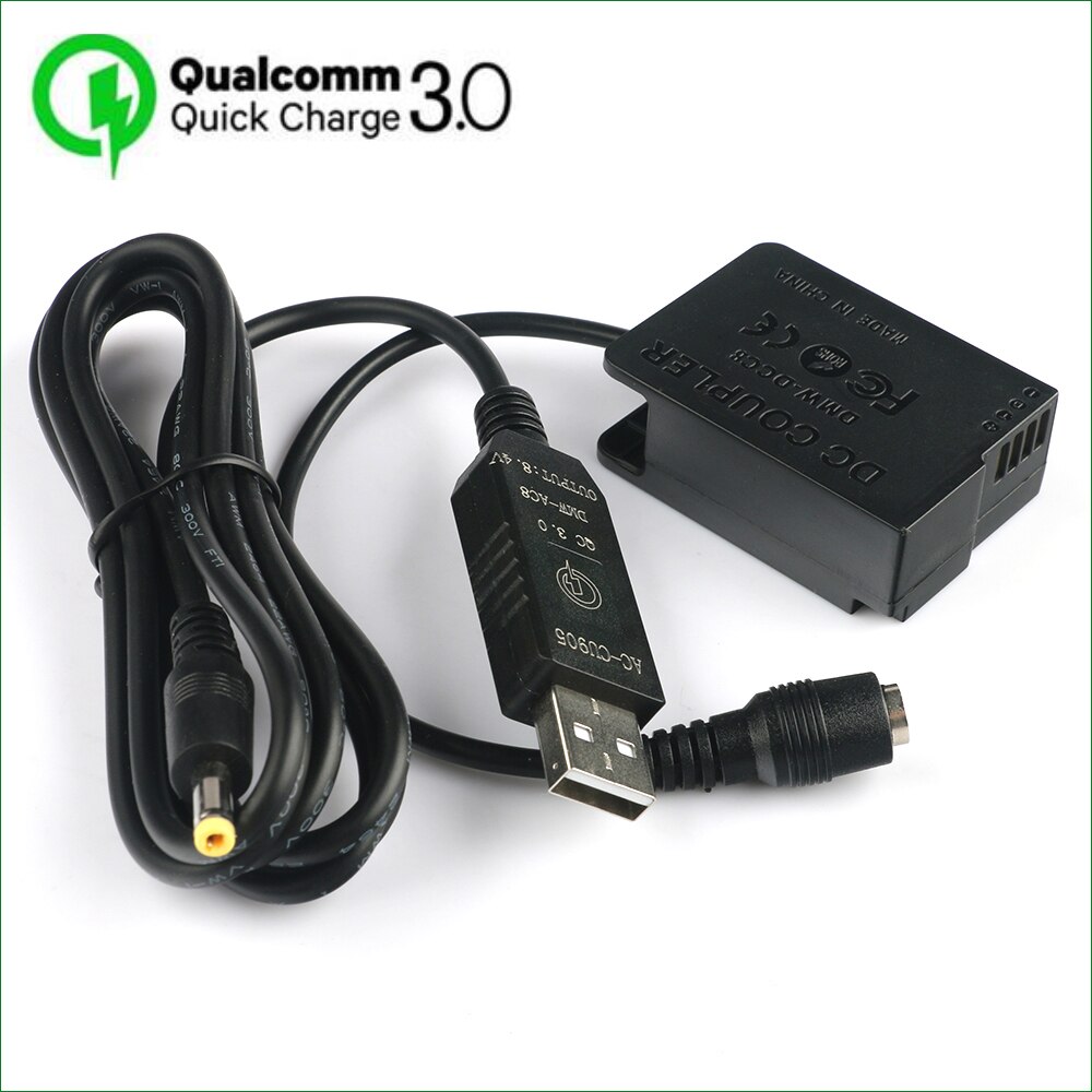 DMW-BLC12 Dummy Battery DMW-AC8 DMW-DCC8 DC Coupler for Panasonic DMC-G5 G6 G7 G8 GX8 G80 G81 G85 GH2 FZ200 FZ300 FZ330 FZ2000