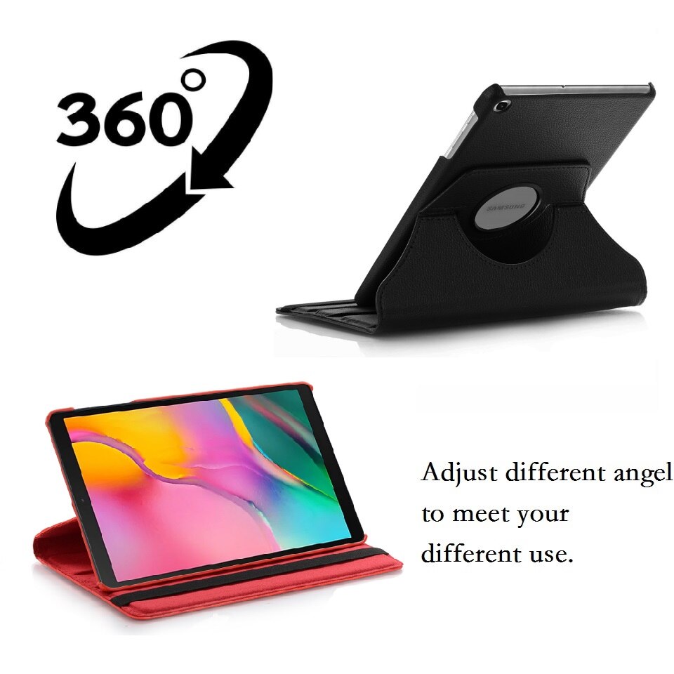 Nowy Coque dla Samsung Galaxy Tab A 8.0 2019 SM-T290 T295 T297 przypadku 360 obrót inteligentne etui z PU dla Samsung Tab A 8.0 T290 okładka