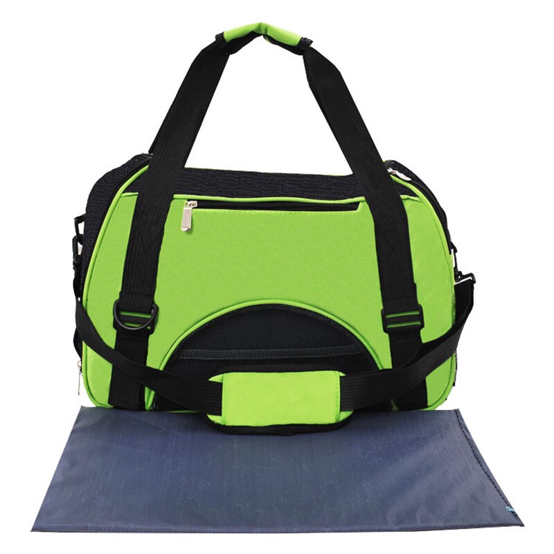 Folding Pet Carry Bag Nylon Breathable Mesh Cat Carriers Outside Portable Dog Travel Bag Outdoor Small Pet Carrying Handbag