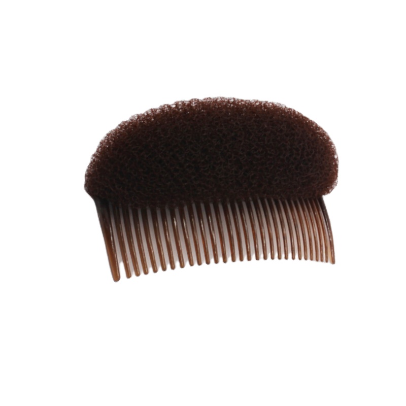 Almohadillas para el cabello esponjosas para aumentar el volumen del cabello, pinzas para el cabello, esponja práctica para el cabello, accesorios de peluquería para mujeres y niñas: Gris claro
