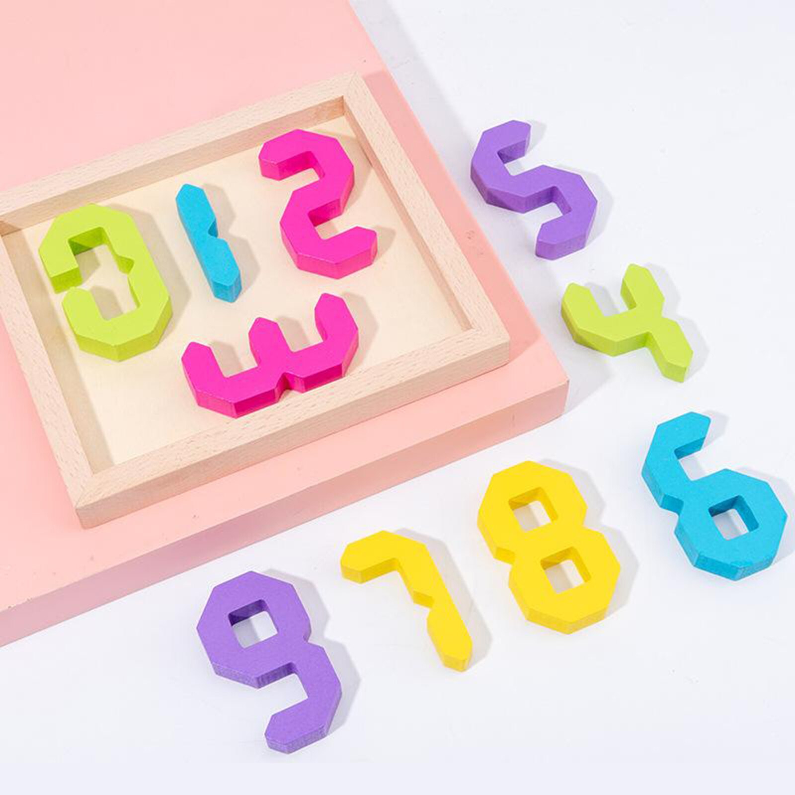 Educational Number Block Digital Games Puzzle Toys Develop Hand-on Ability