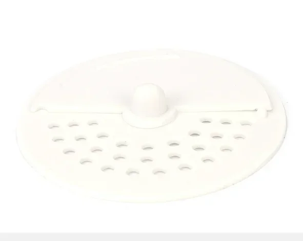 Hair Filter Sink Sewer Lid Deodorization Drainage Outlet Press Type Rotatable Adjustable Floor Drain Shower Drain Hair Catcher: WHITE