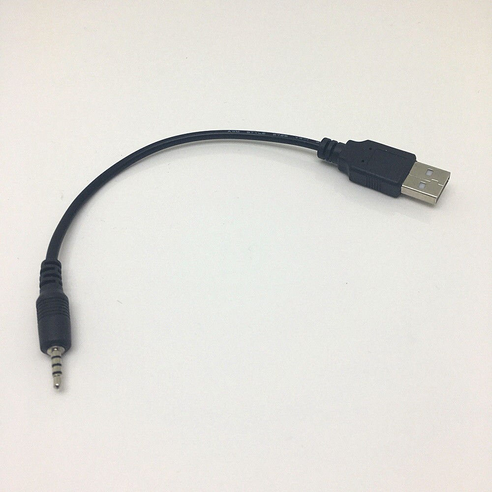 Usb ladekabel til jbl synchros  s700 s400bt e40bt e50bt j56bt hovedtelefoner 2.5mm- trrs: Sort