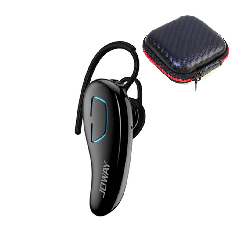 Joway  h02 draadloze handsfree bluetooth-headset met ruisonderdrukking, zakelijke bluetooth-oortelefoon, draadloos voor een mobiele telefoon: Zwart met doos