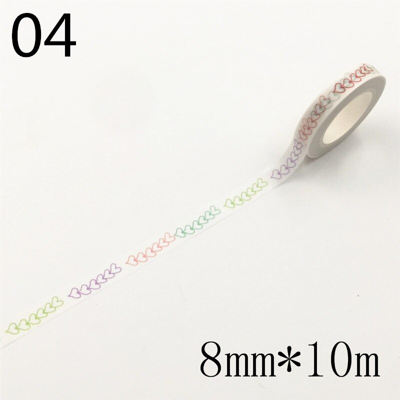 Basic pattern Decorative Adhesive Tape Masking Washi Tape DIY Scrapbooking Sticker Label School Office Supply: 04