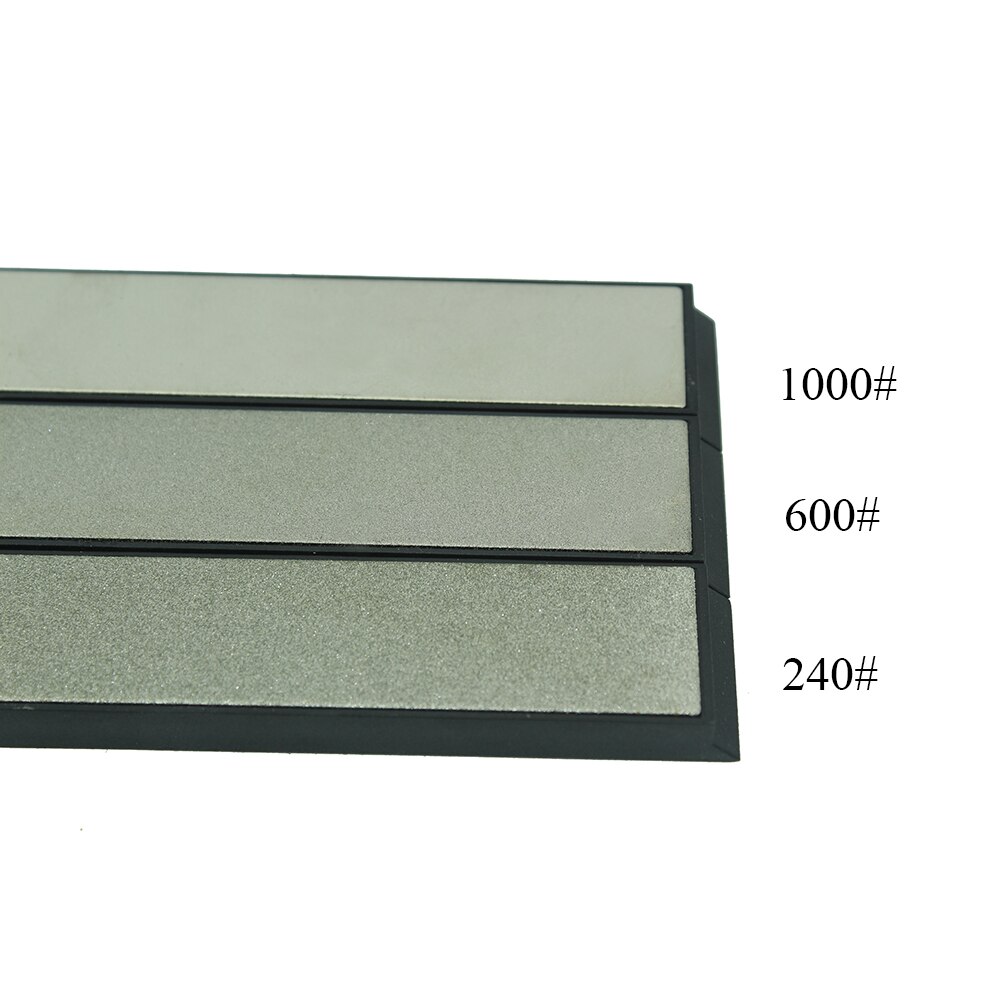 Professionele Vaste Hoek Diamant Keuken Messenslijper Stenen Whetstone 240 #600 #1000 #3 Stks een Set