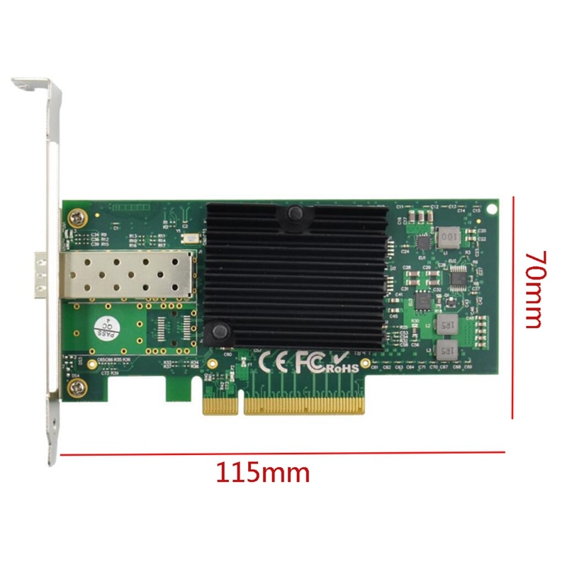 Pci-e X8 10 gigabitサーバ繊維ネットワークカードpcie 10GbE sfp + 繊維ネットワークカード82599EN