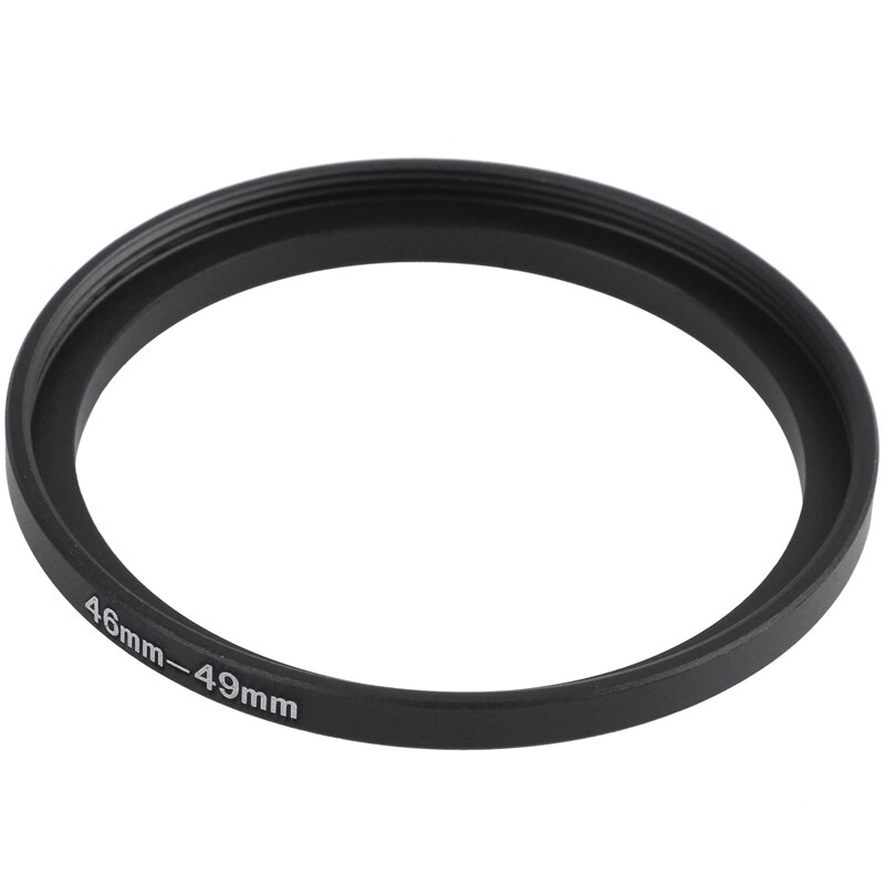 2Pcs 43Mm To 49Mm/46Mm To 49Mm Camera Filter Lens 46Mm-49Mm Step Up Ring Adapter