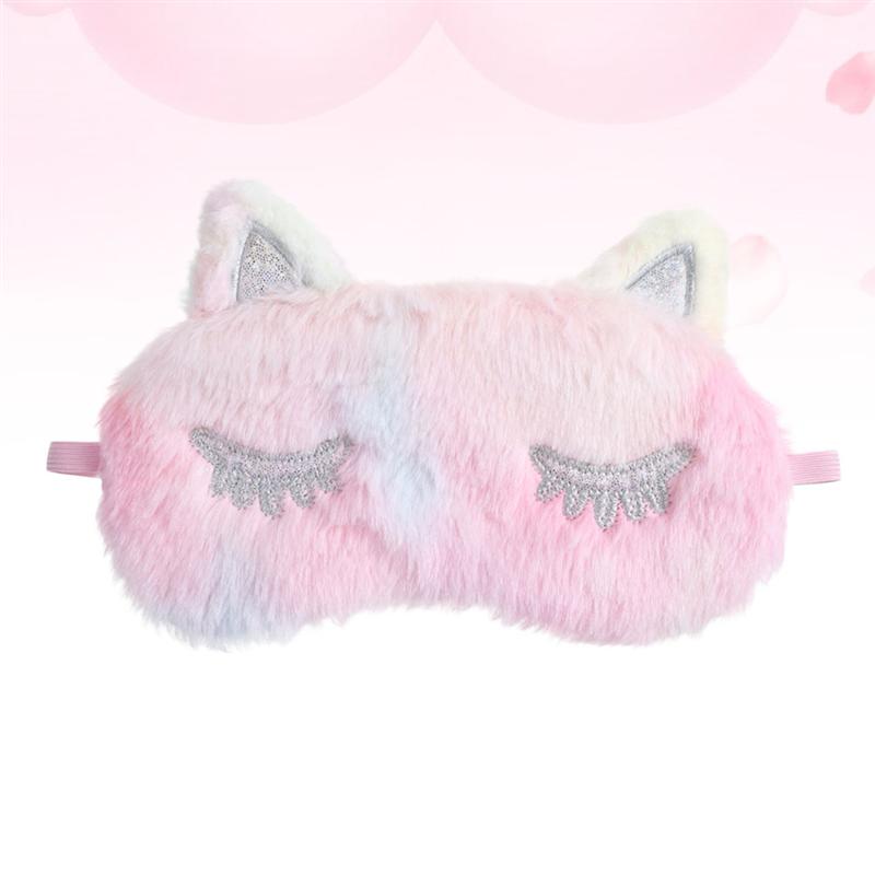 3D Eenhoorn Oogmasker Cartoon Verscheidenheid Slaapmasker Slaapmasker Ontspannen Maskplush Eye Shade Cover Geschikt Voor Reizen Home Party