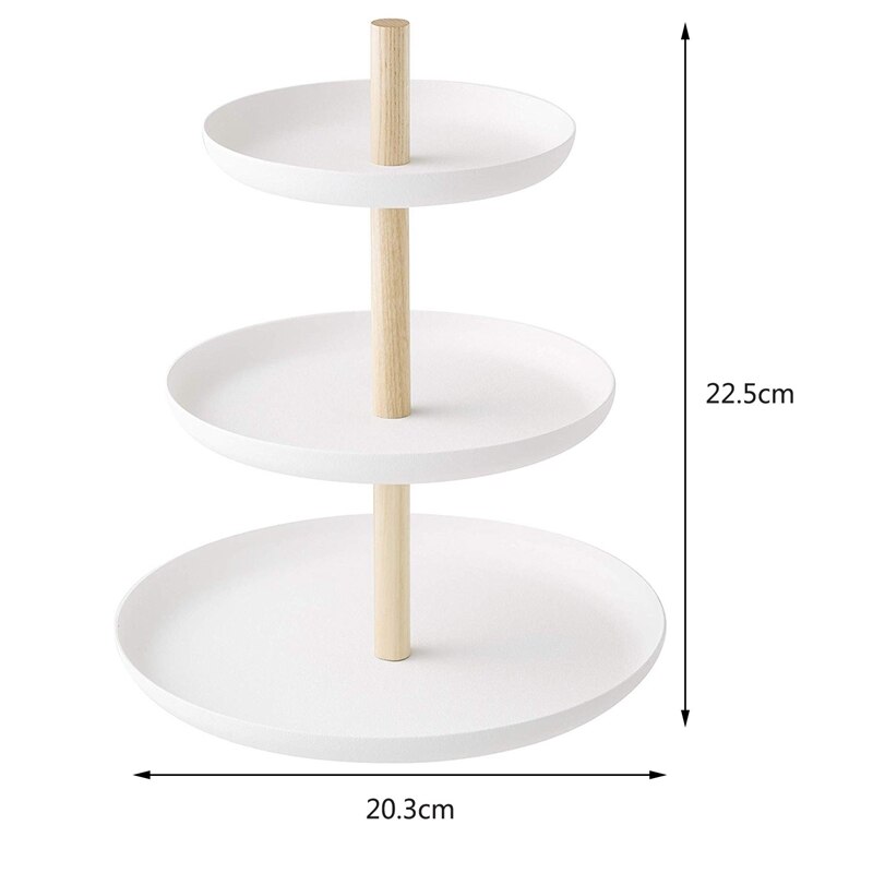 3 Tier Cake Stand Dienblad Fruitschaal Wedding Cupcake Houder Houten Metalen Kaas Schotel