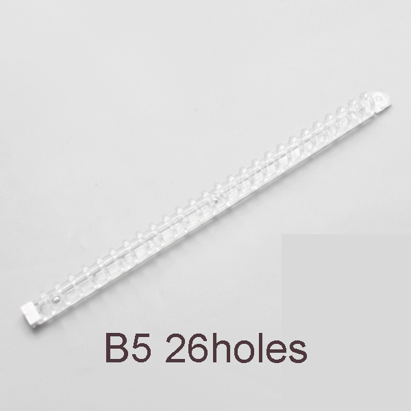 Transparent Soft Plastic Coil Calendar Binding Coil Notebook Spring Book Ring Wire O Binding A5 B5 Binders Wire Binding: B5 26holes