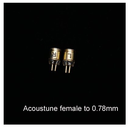 MMCX/0.78MM męski na acoustane UE IPX pentacon ucho MMCX kobiece słuchawki konwersja Pin końcówka do konwersji Adapter: Mięta kolor