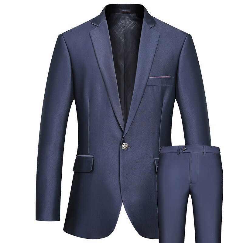 Traje para hombre, traje juvenil de un solo botón, ropa de negocios, traje de trabajo,: 185