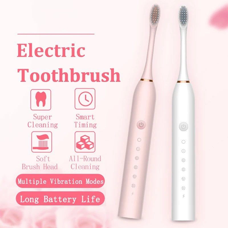 Xiaomi Mijia Electric Toothbrush Rechargeable USB 6 Mode Sonic Toothbrush IPX7 Waterproof Travel Box Holder replacement head