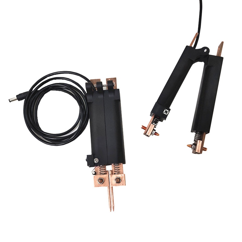 Spot welding machine integrated weld pen hand held automatic trigger multi functional split butt welding tongs polymer to nickel