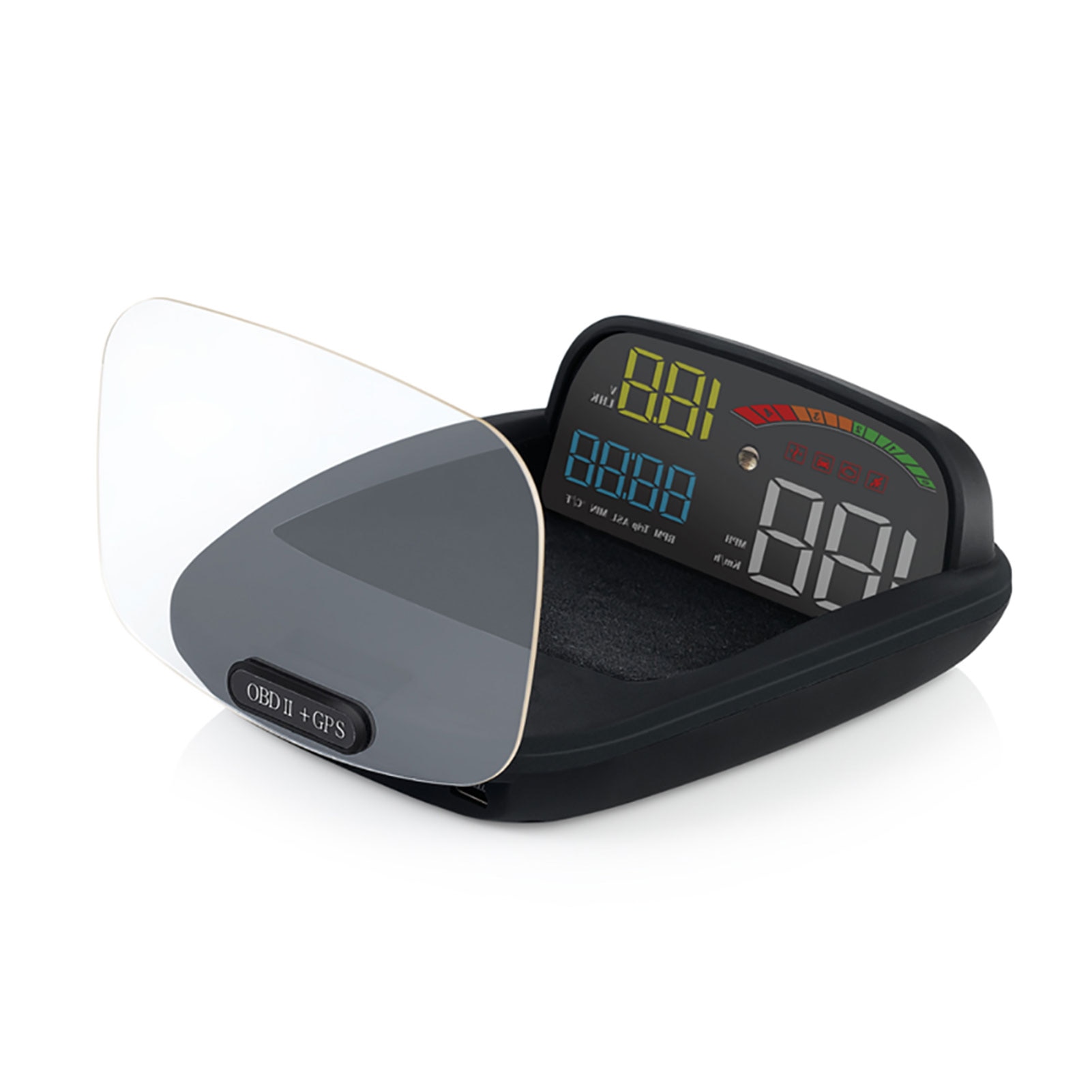 Auto Universal C800 HD Auto Monitor OBD2 GPS Geschwindigkeit HUD Head-up Display 12V Auto Buchse Adapter Auto zubehör