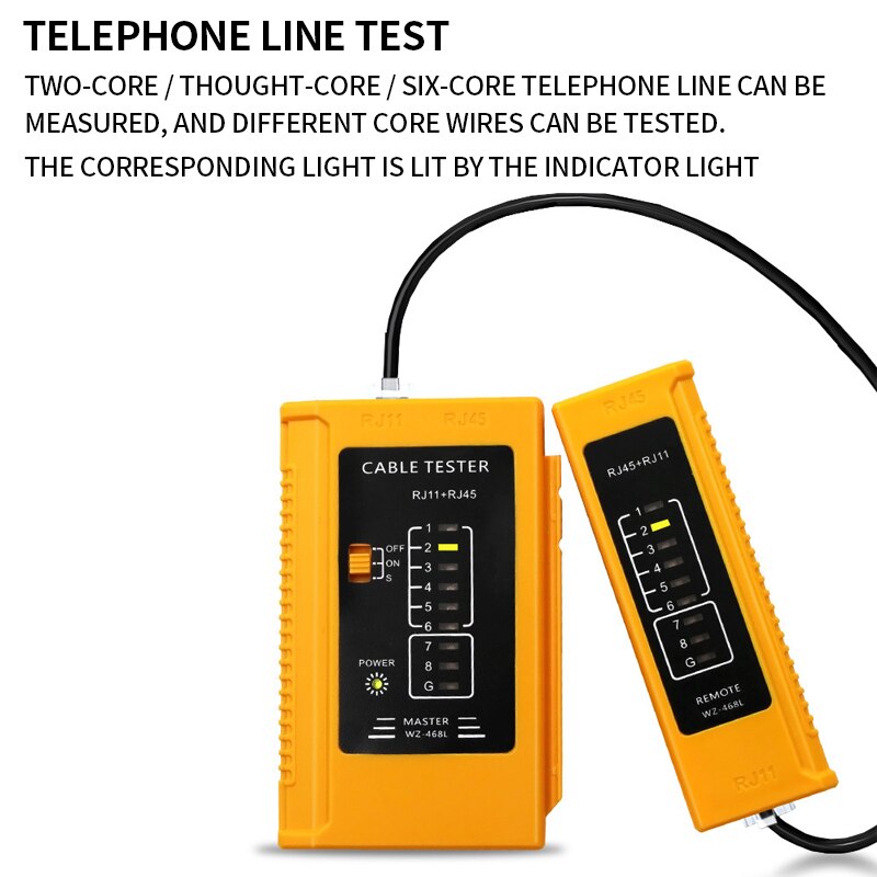 Netwerk Line Tester Netwerk Kabel Tester Multifunctionele Tester Telefoon Kabel Lijn Checker-1 Set Van RJ45 / RJ11