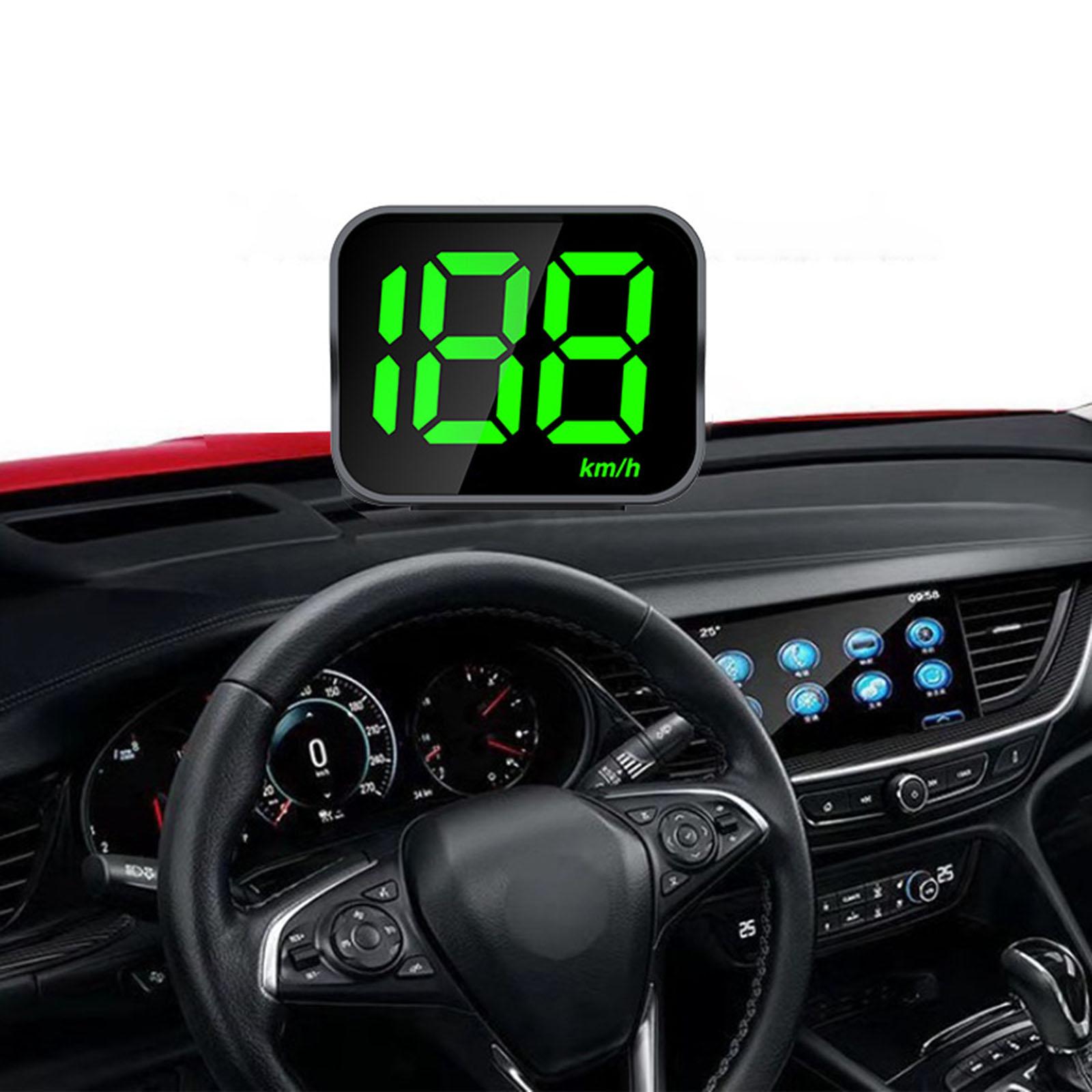 Bluetooth M1 GPS Head up Display Speedometer Big Fonts Overspeed Warning Kmh Digital Speed Display for Cars Truck Mini Size