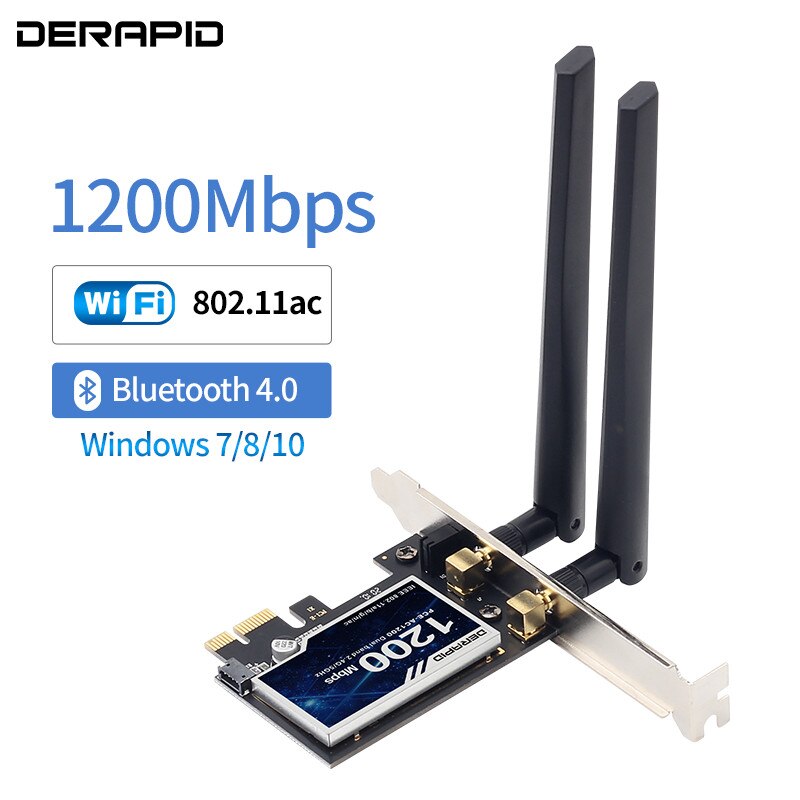 Wireless Dual band 3000Mbps WiFi 6E Intel AX210 Bluetooth 5.2 PCIe Desktop Wireless Adapter 802.11ax/ac 2.4G 5G AX210NGW Newtork: PCE-AC1200