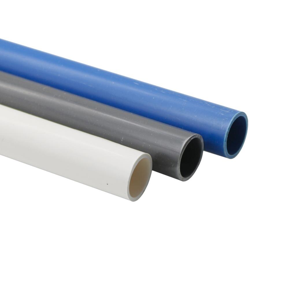 48-50cm Garden Irrigation System 20mm 25mm 32mm Straight PVC Water Pipe Water Tank Aquarium Water Supply Tube DIY Frame Fittings