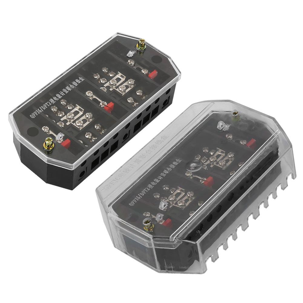 QFJ6/DFY2 3-Phase Wires Household Meter Terminal Row Electrical Enclosure Junction Box