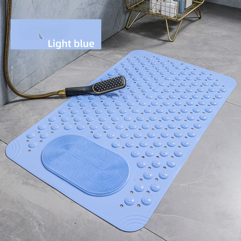 Home Bathroom Anti-slip Toilet Anti-slip Mat Bath Toilet Floor Mat Bathroom Anti-fall Mat Bathtub Massage Mat: Blue / 400MMx1000MM