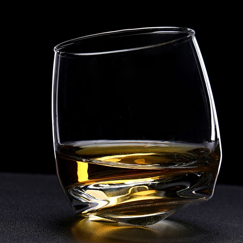 Ocean Revolving Scopperil Whiskey Tumbler Heteromorphic Cone Bottom Whipping Top Brandy Snifter Verre Spirits Whisky Rock Glass